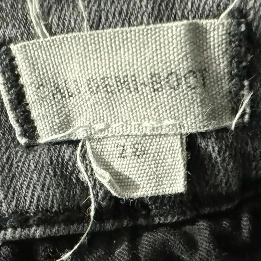 Madewell Cali Demi Boot Black Jeans. Fringed bottoms. 4 Button Fly. - Picture 11 of 11
